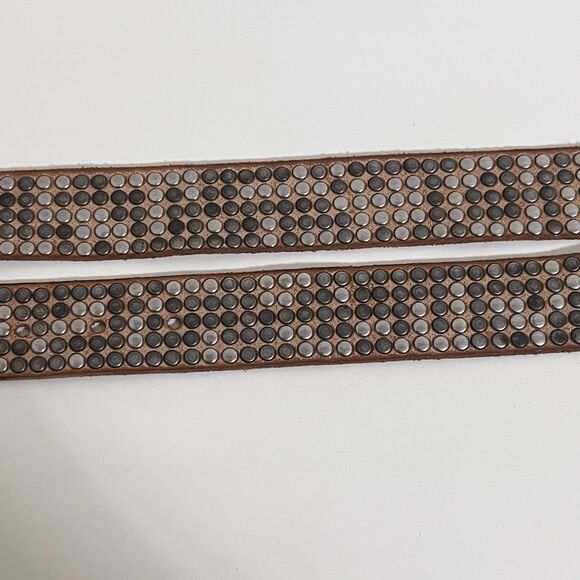 Hollywood Trading Company HTC Studded Leather Belt Italy Unisex Size 95/38 VTG main image 15